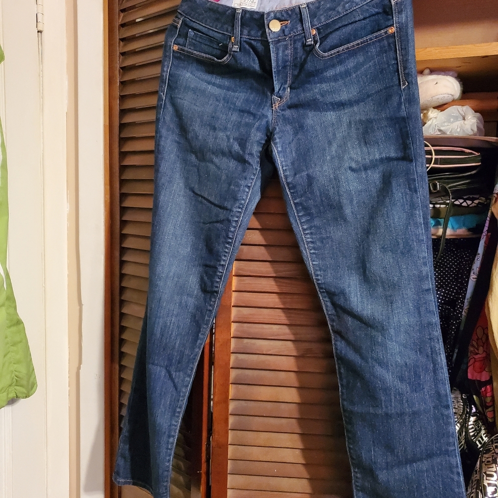 Real straight denim jeans